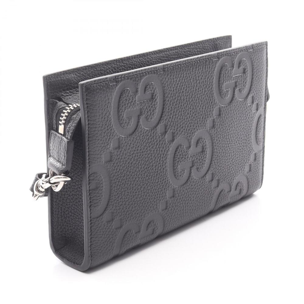 Gucci Bag GG Leather Jumbo Black Shoulder
